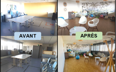 Vous connaissiez notre salle de préparation à la naissance avant, la voici maintenant !